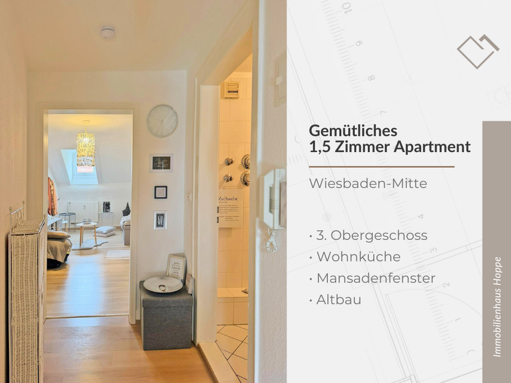 Thumbnail-Wohnung zum Mieten in Wiesbaden 580,00 € 42 m²