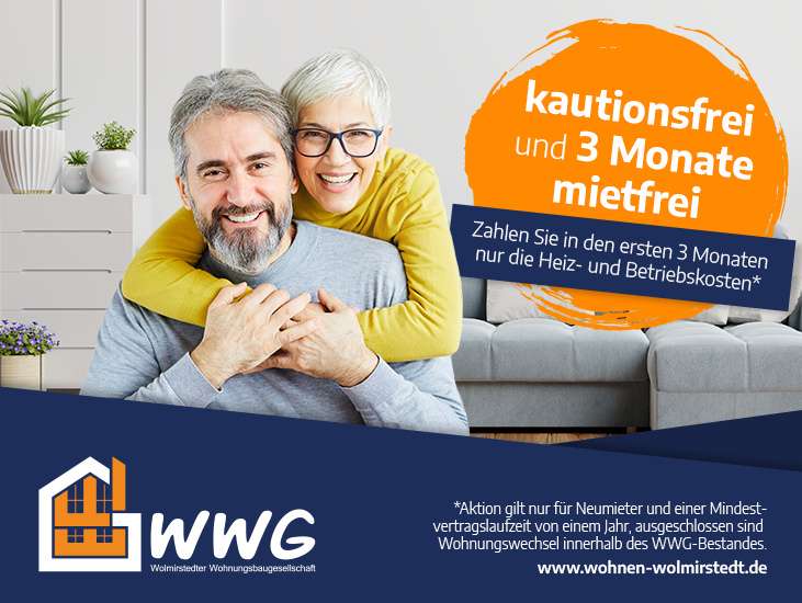 Thumbnail-Wohnung zum Mieten in Wolmirstedt 335,00 € 66.92 m²