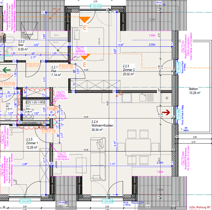 Thumbnail-Wohnung zum Mieten in Lahnau 1.200,00 € 99.84 m²