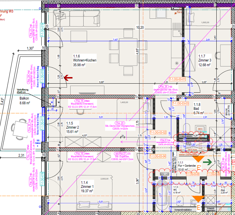 Thumbnail-Wohnung zum Mieten in Lahnau 1.290,00 € 111.77 m²