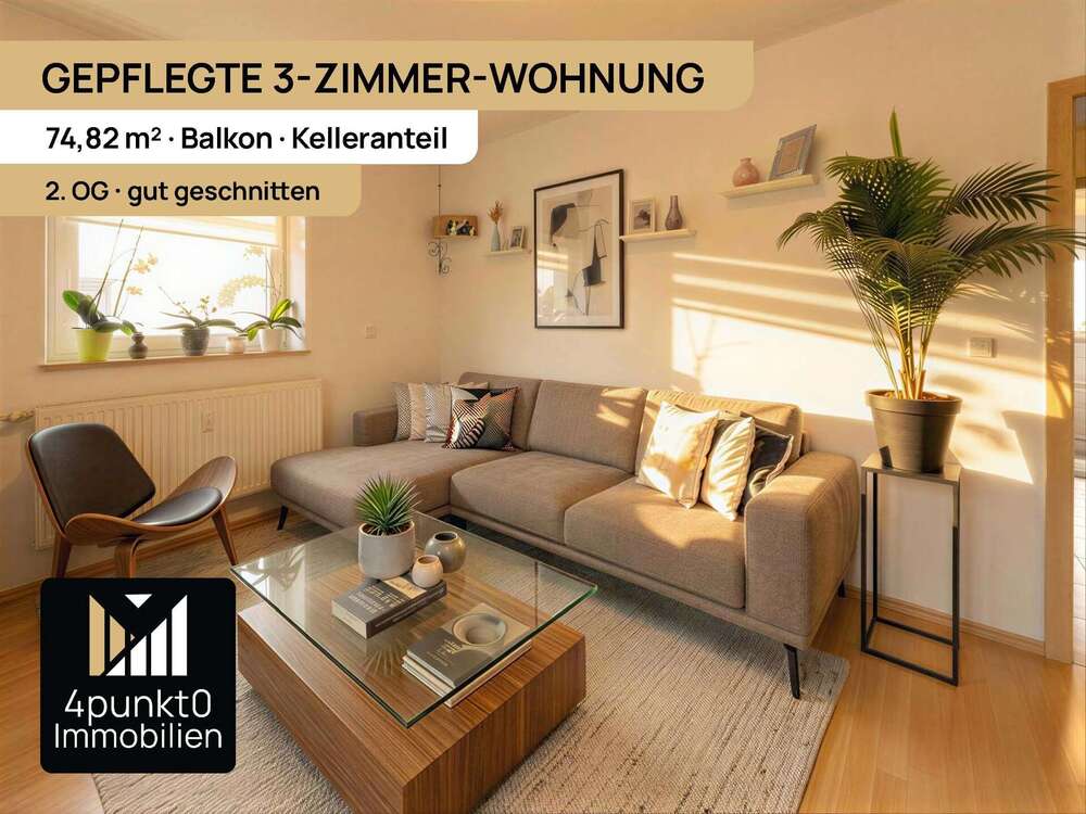 Thumbnail-Wohnung zum Kaufen in Augsburg Lechhausen 239.000,00 € 74.83 m²