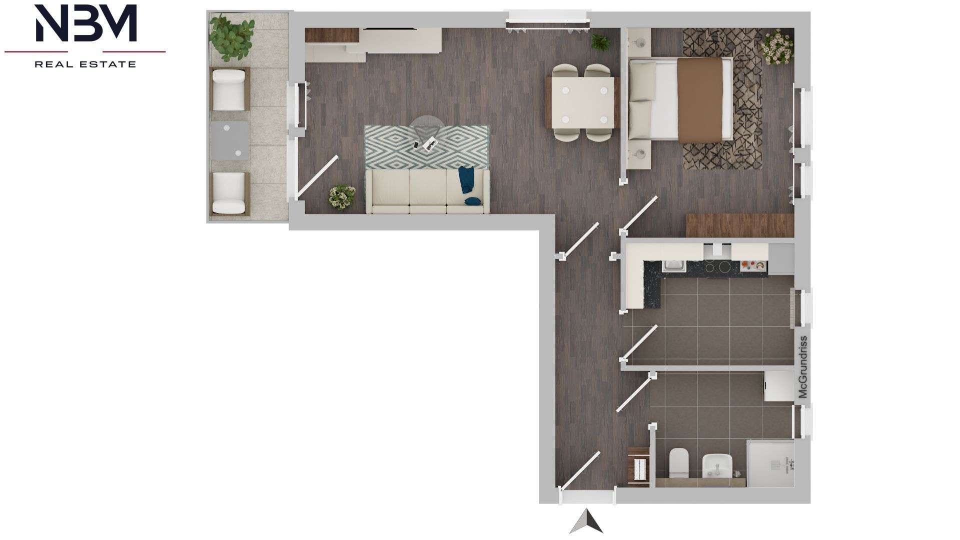 Thumbnail-Wohnung zum Mieten in Oranienburg 1.054,50 € 57 m²