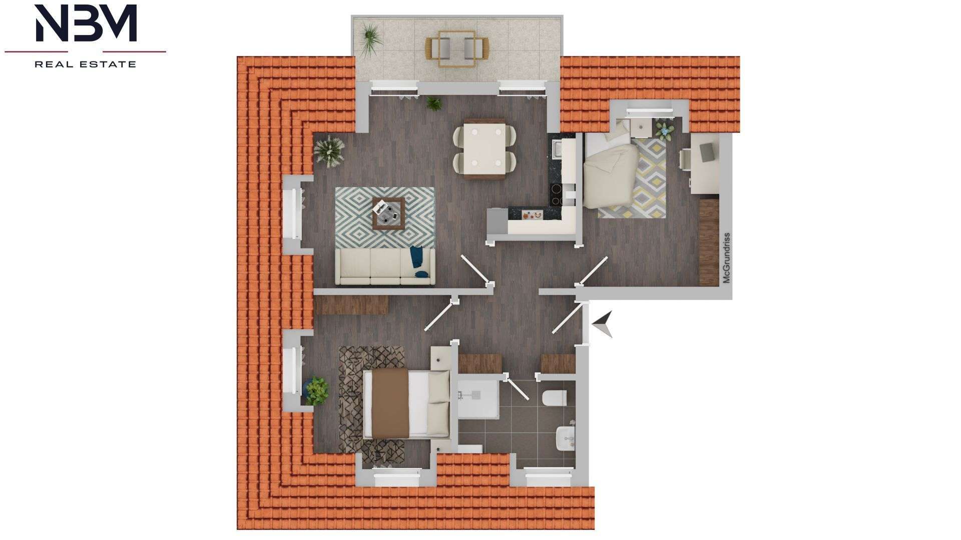 Thumbnail-Wohnung zum Mieten in Oranienburg 1.216,00 € 64 m²