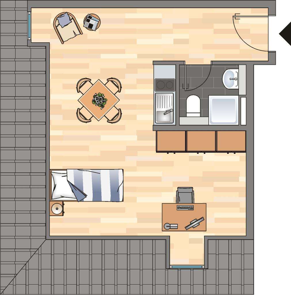 Thumbnail-Wohnung zum Mieten in Landau in der Pfalz 359,00 € 29.78 m²