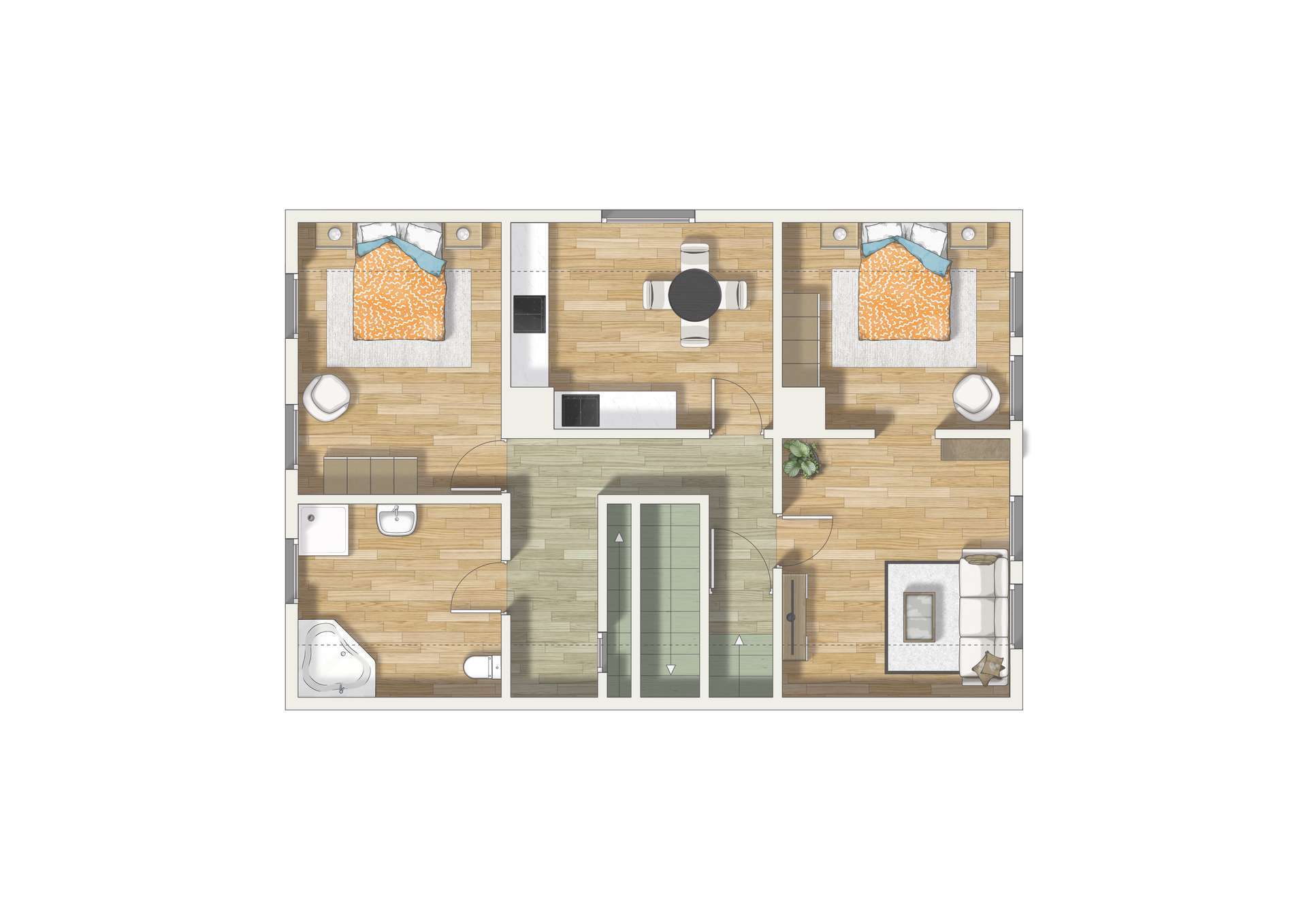 Thumbnail-Wohnung zum Mieten in Bad Laasphe 530,00 € 69.91 m²