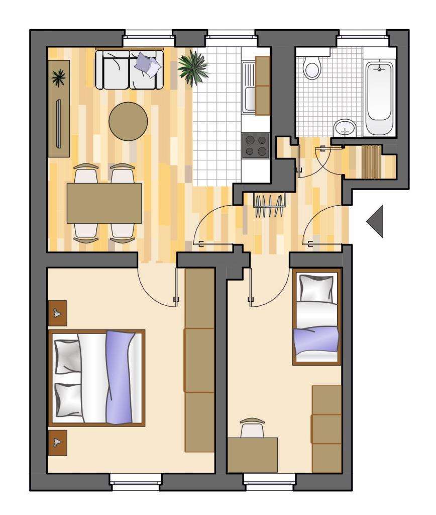 Thumbnail-Wohnung zum Mieten in Gelsenkirchen 359,00 € 50.24 m²