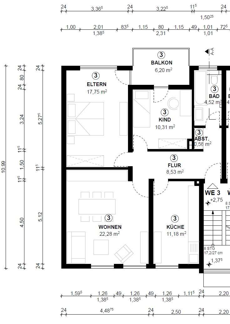 Thumbnail-Wohnung zum Kaufen in Urbar 199.000,00 € 78.05 m²