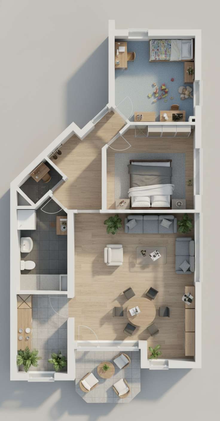 Thumbnail-Wohnung zum Mieten in Frankfurt 1.100,00 € 79 m²