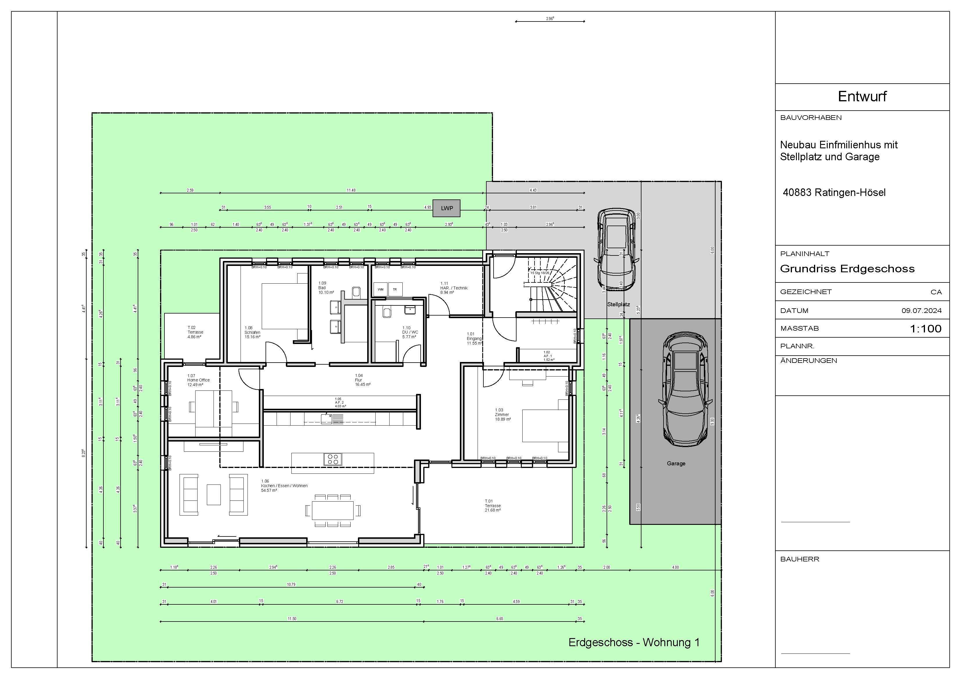 Thumbnail-Grundstück zu verkaufen in Ratingen 493.480,00 € 676 m²