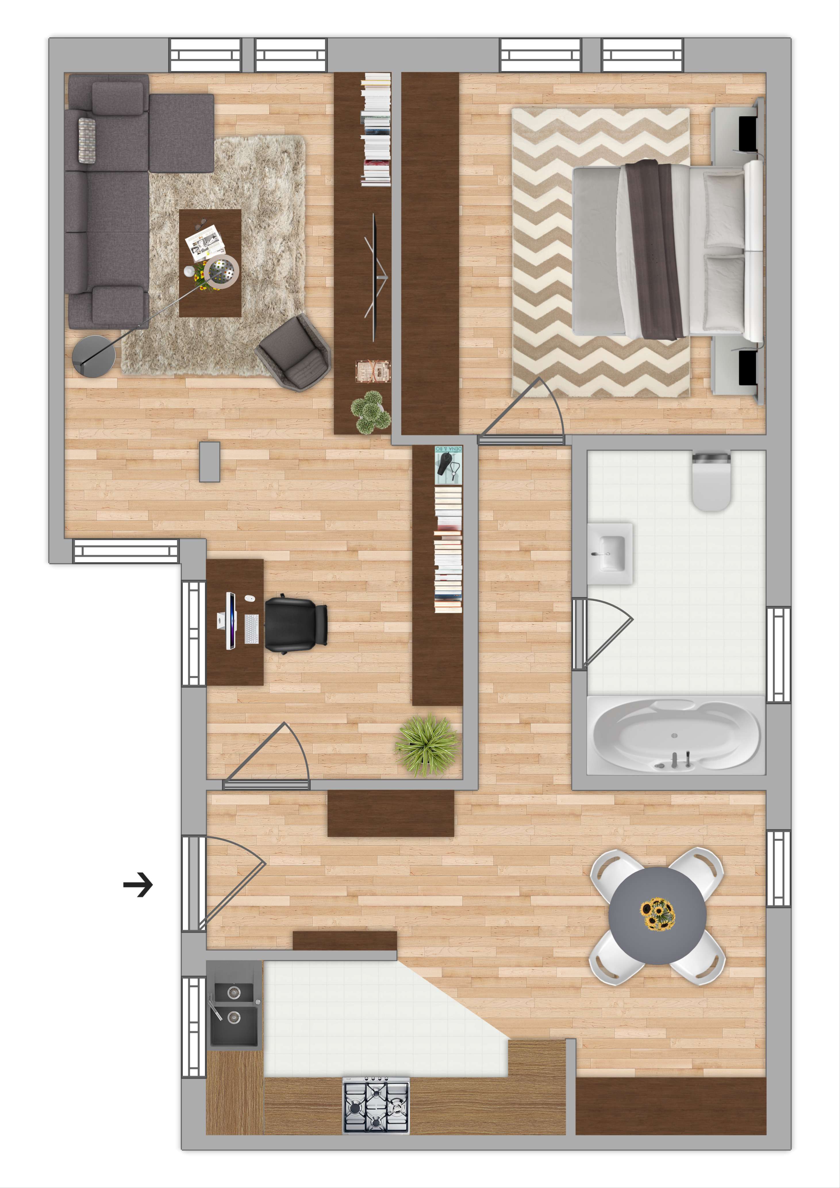 Thumbnail-Wohnung zum Kaufen in Hofheim 239.000,00 € 67.3 m²