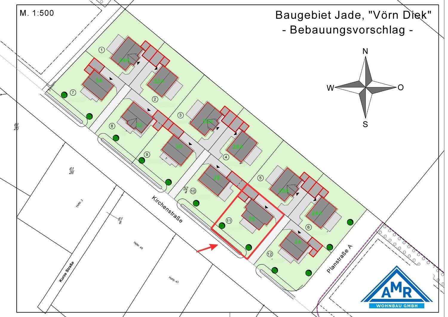 Thumbnail-Grundstück zu verkaufen in Jade 71.875,00 € 635 m²