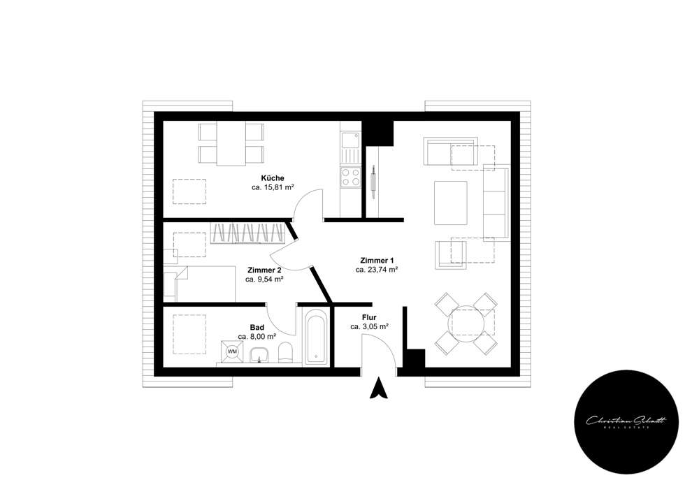 Thumbnail-Wohnung zum Mieten in Leipzig 640,00 € 60.15 m²