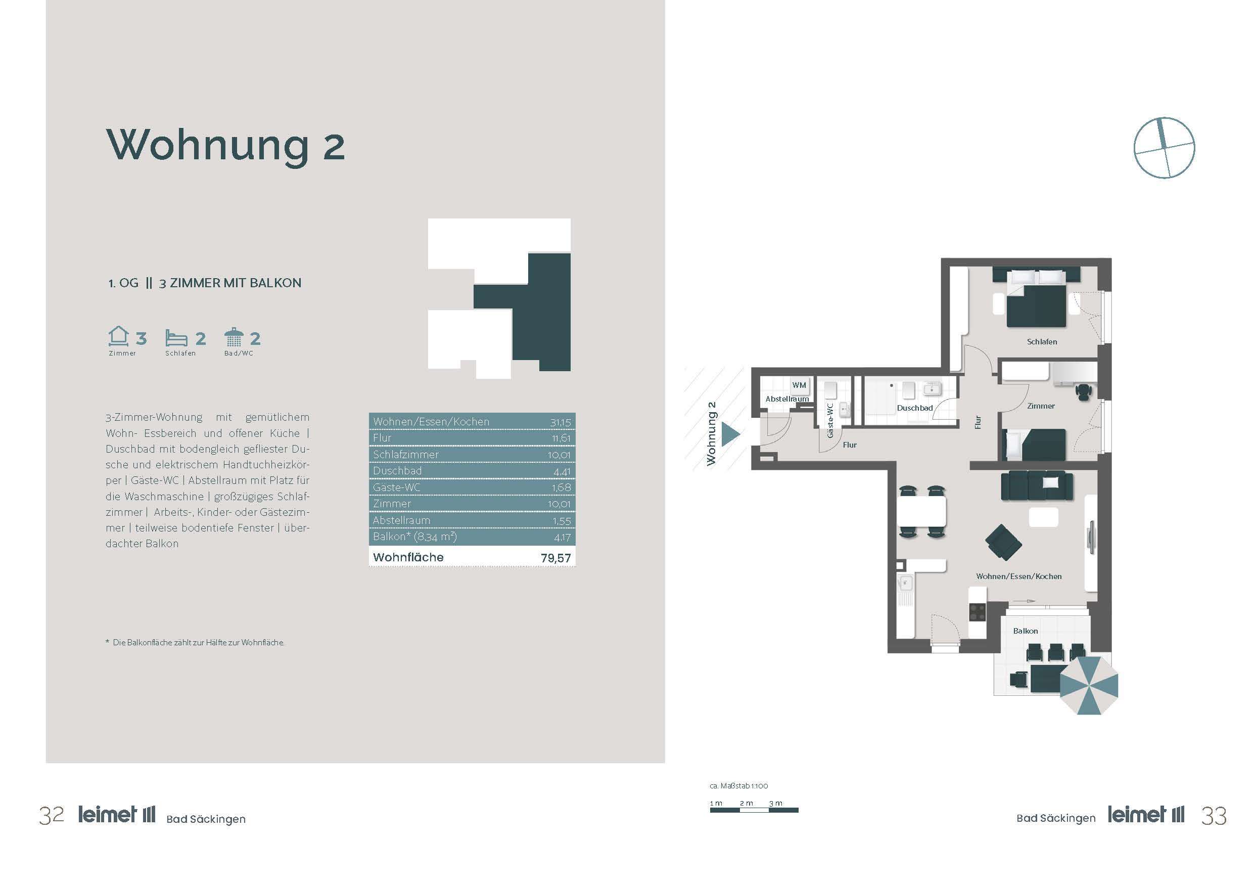 Thumbnail-Wohnung zum Kaufen in Bad Säckingen 434.000,00 € 79.57 m²