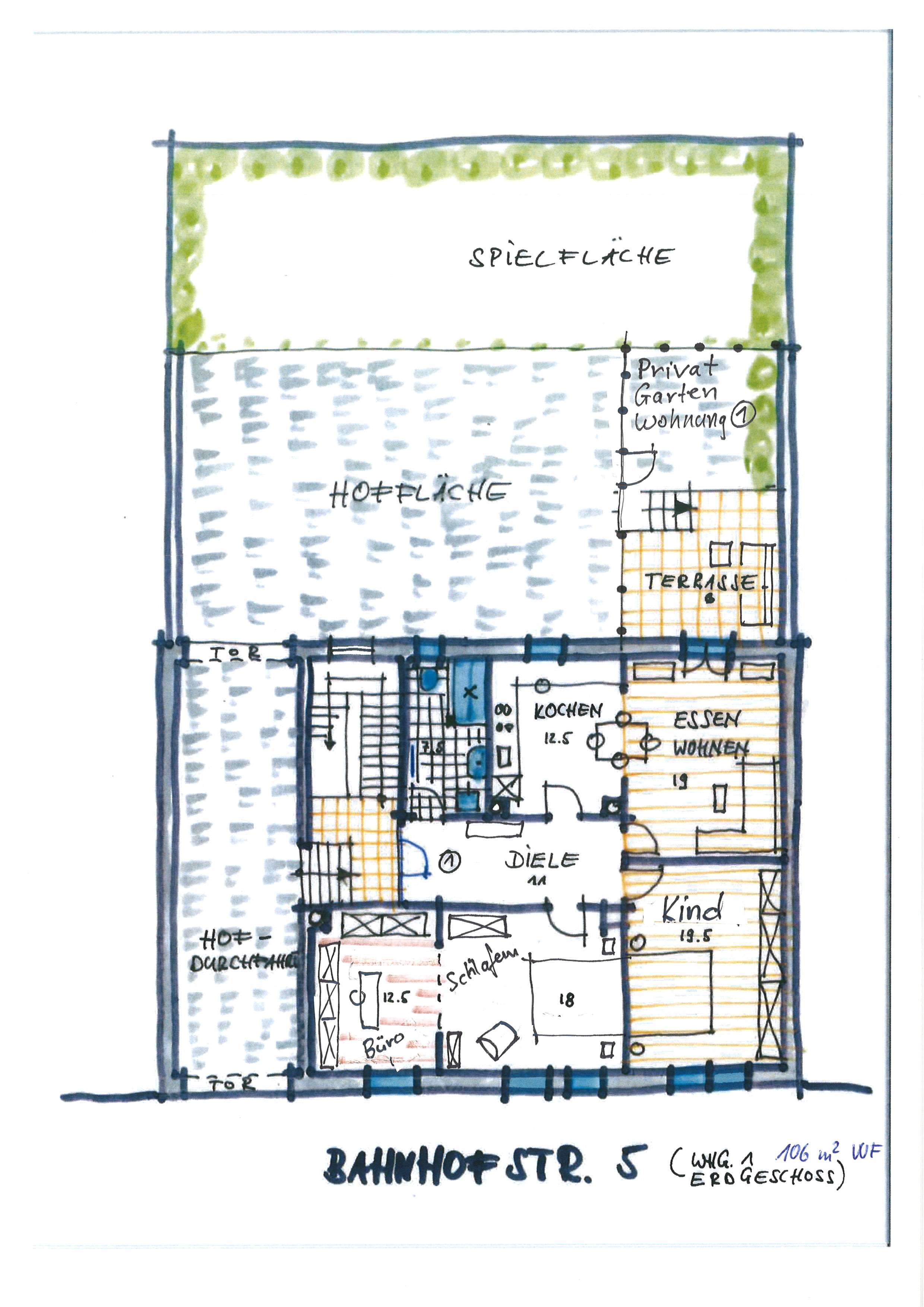 Thumbnail-Wohnung zum Mieten in Wiesloch 1.290,00 € 106 m²