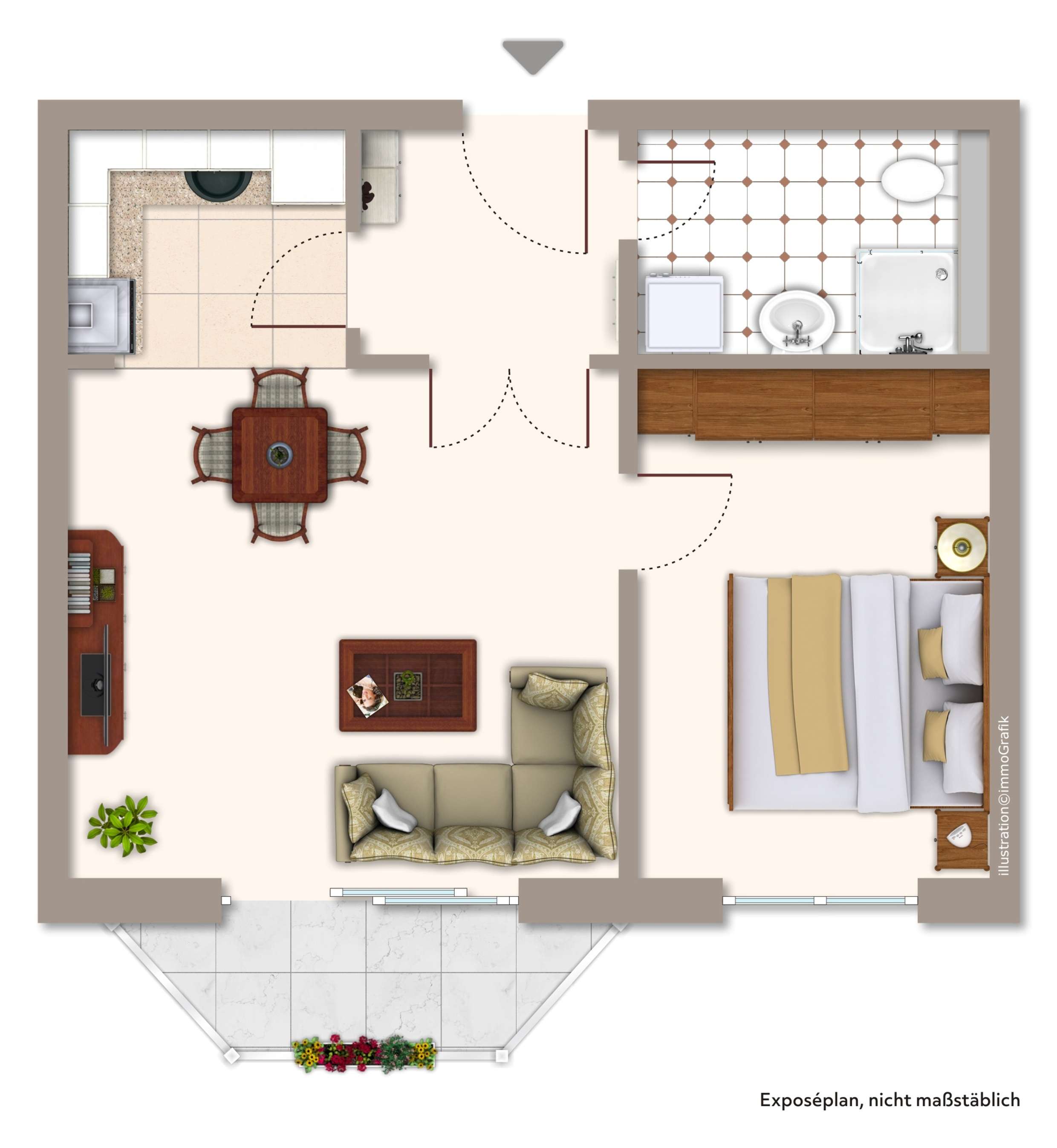 Thumbnail-Wohnung zum Kaufen in Magdeburg 69.500,00 € 37 m²