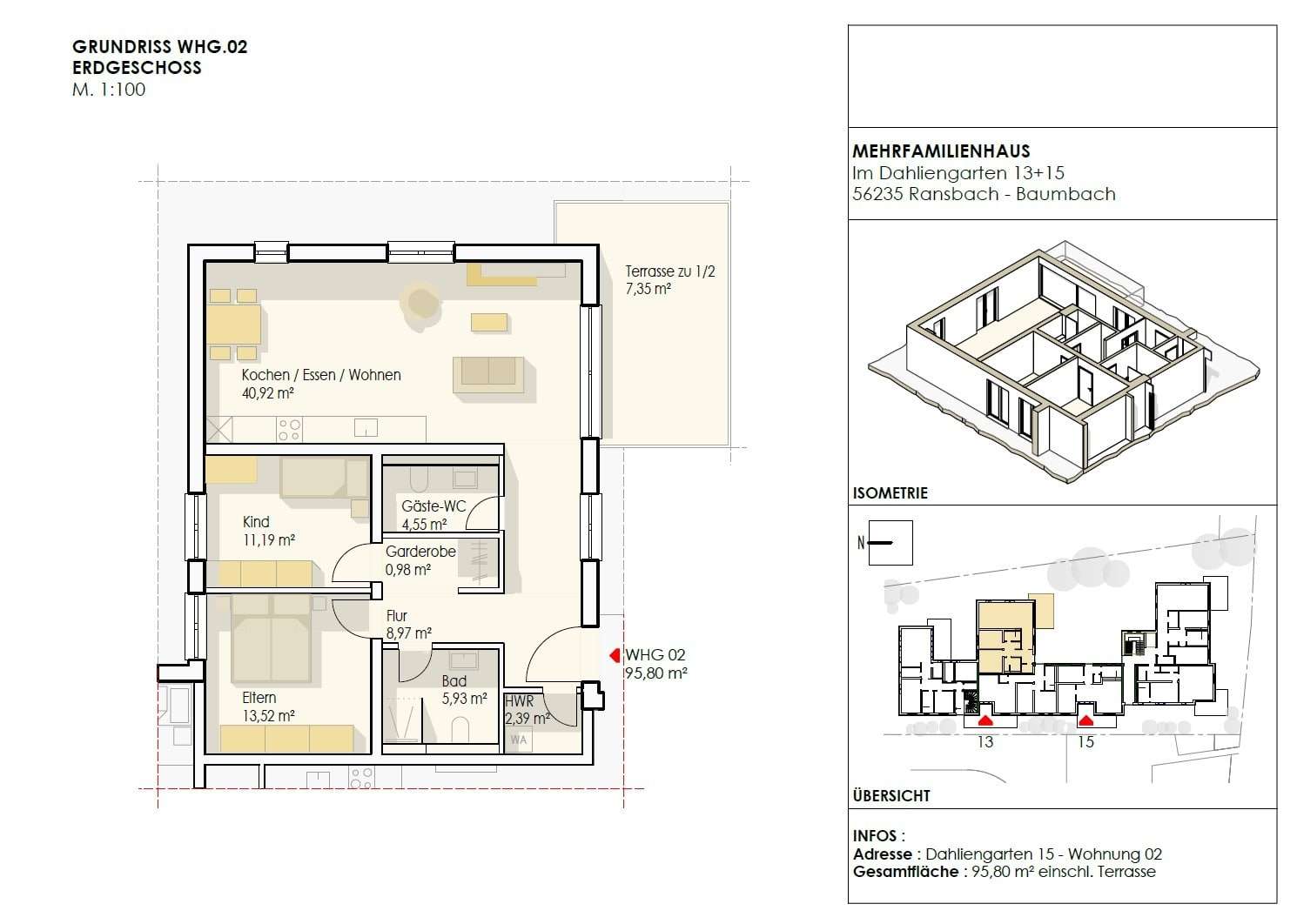 Thumbnail-Wohnung zum Kaufen in Ransbach-Baumbach 361.350,00 € 95.8 m²