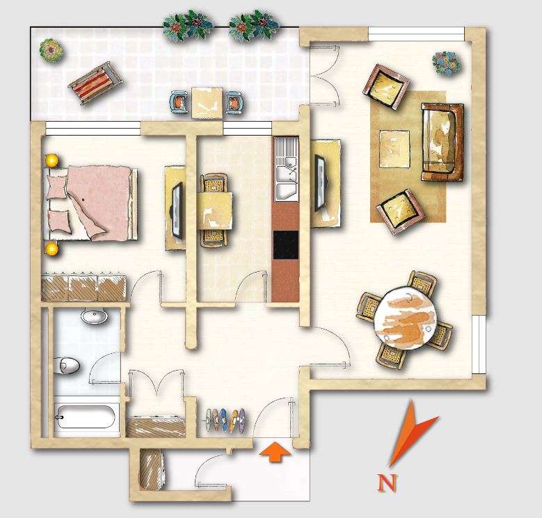 Thumbnail-Wohnung zum Kaufen in Kassel Wilhelmshöhe 187.500,00 € 69 m²