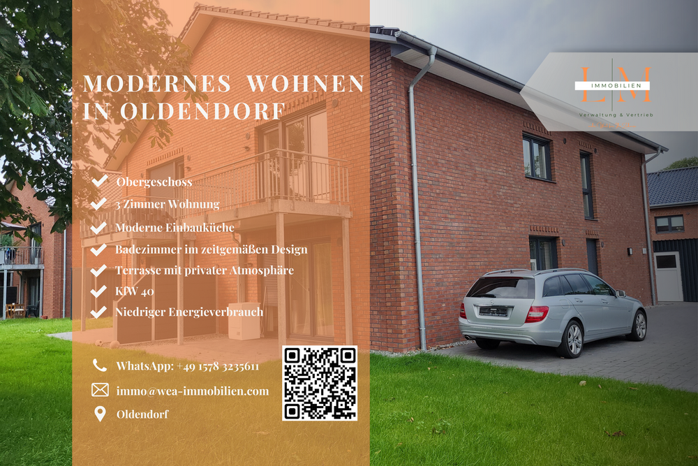 Thumbnail-Wohnung zum Mieten in Oldendorf 890,00 € 79 m²