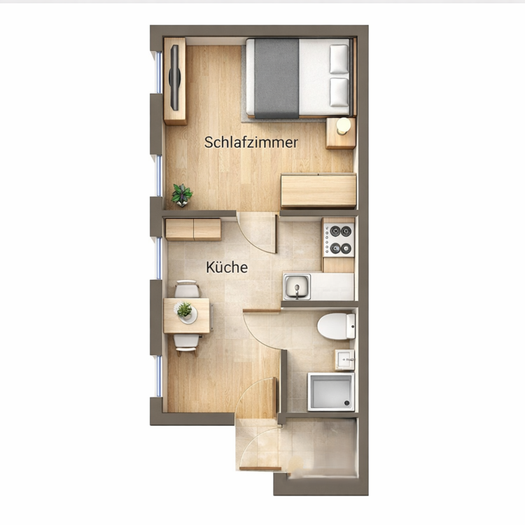 Thumbnail-Wohnung zum Mieten in Mönchengladbach 320,00 € 25 m²
