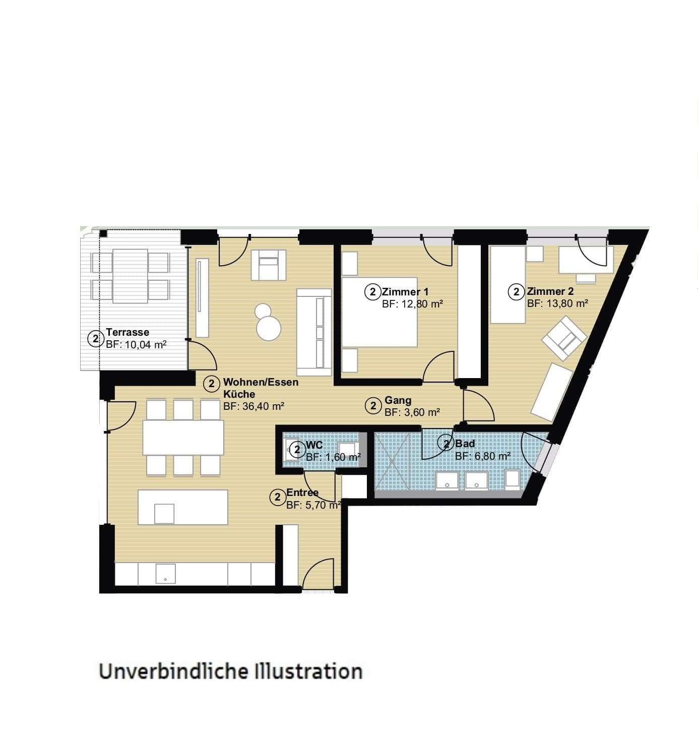 Thumbnail-Wohnung zum Kaufen in Hildrizhausen 498.800,00 € 86 m²