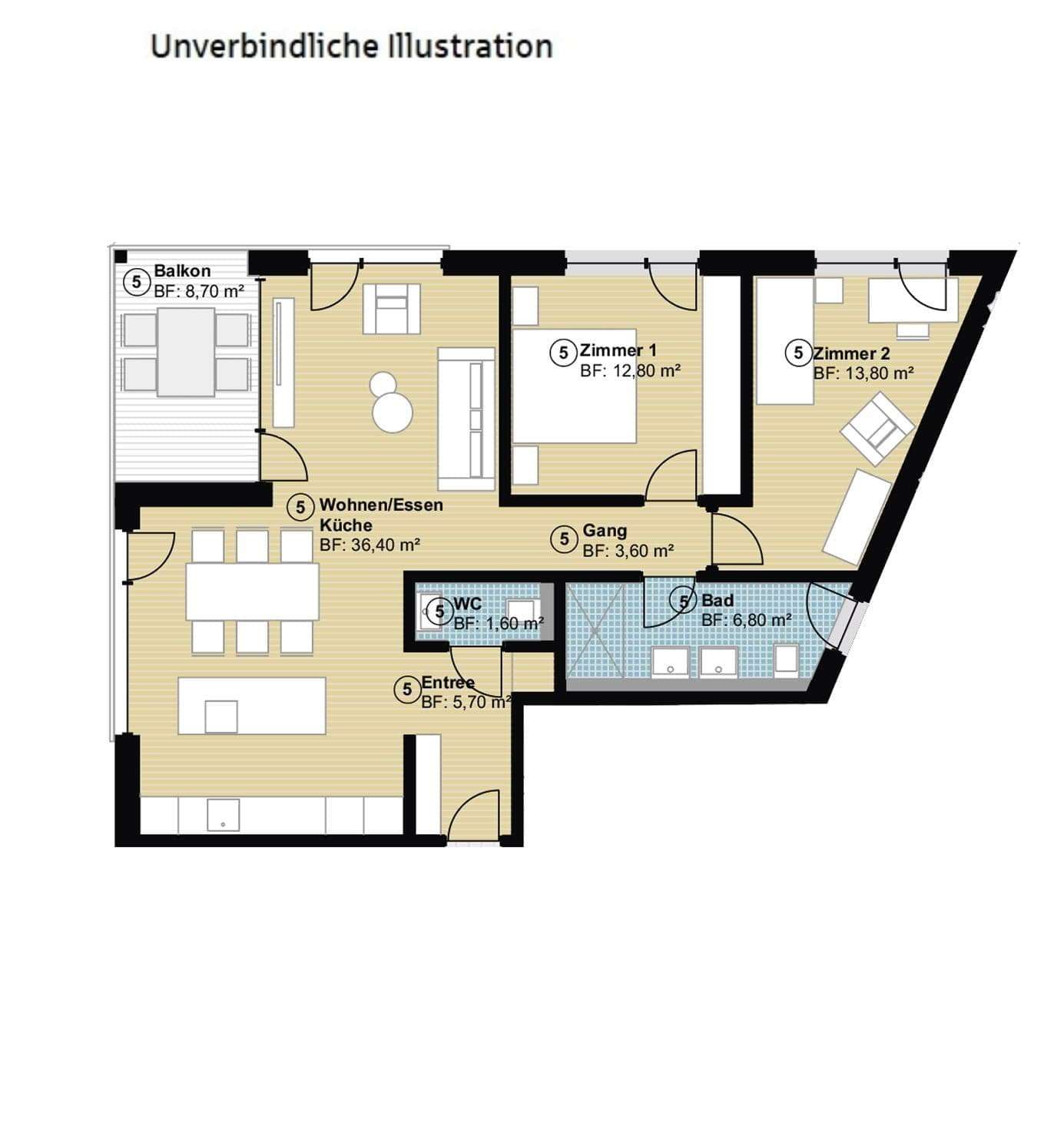Thumbnail-Wohnung zum Kaufen in Hildrizhausen 498.800,00 € 85 m²