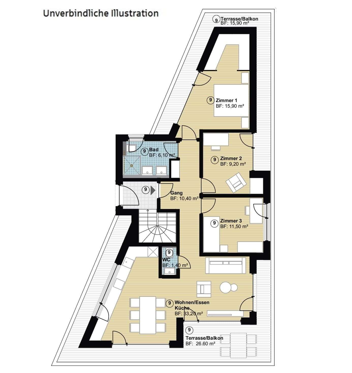 Thumbnail-Wohnung zum Kaufen in Hildrizhausen 688.000,00 € 110 m²