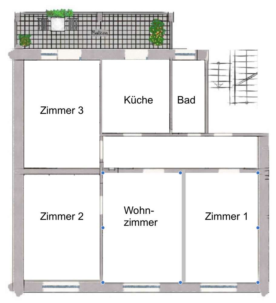 Thumbnail-Wohnung zum Mieten in Düsseldorf Bilk 1.800,00 € 94 m²