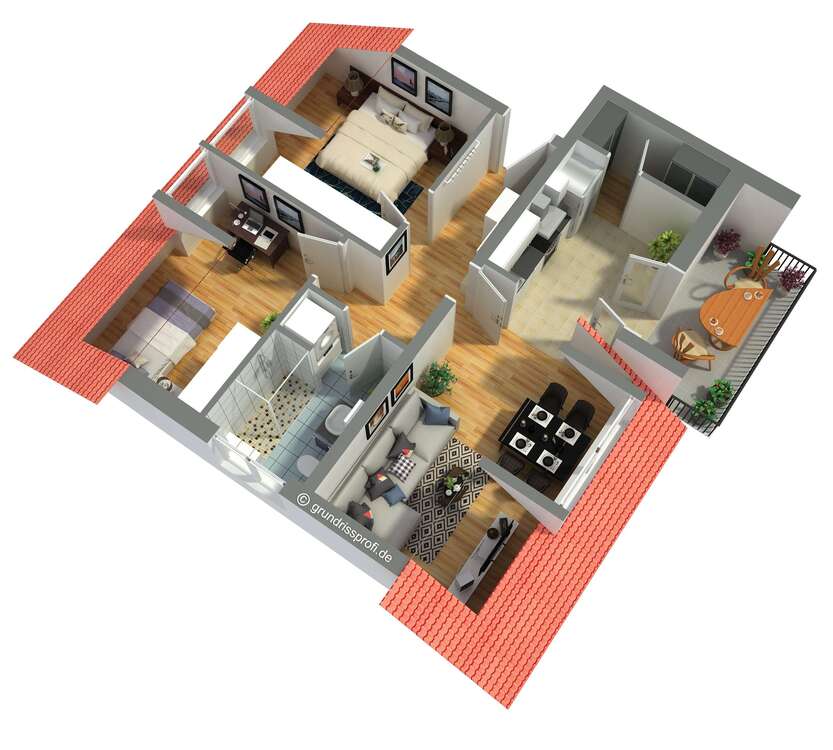 Thumbnail-Wohnung zum Mieten in Bamberg 850,00 € 65 m²