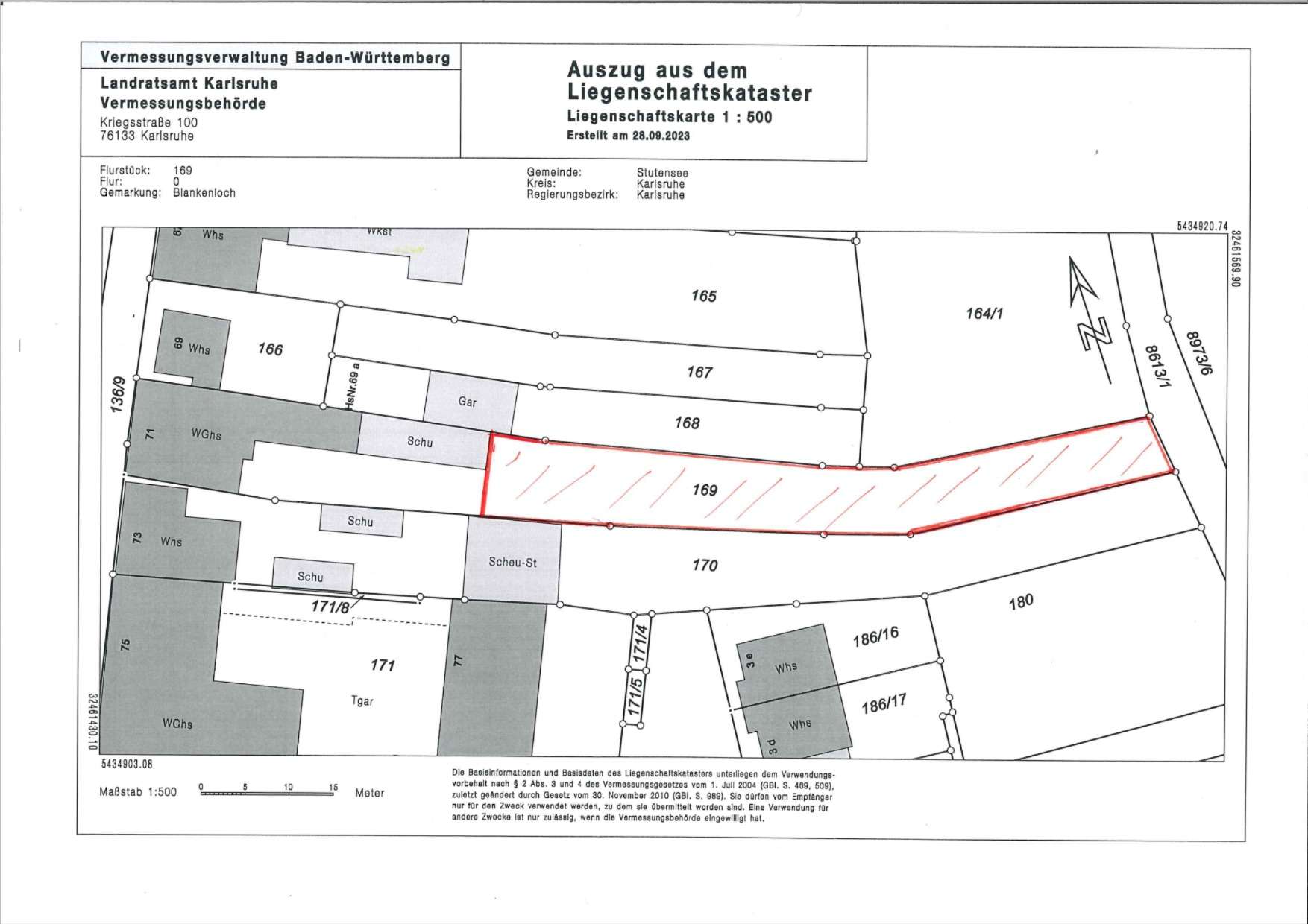 Thumbnail-Grundstück zu verkaufen in Stutensee 225.000,00 € 550 m²