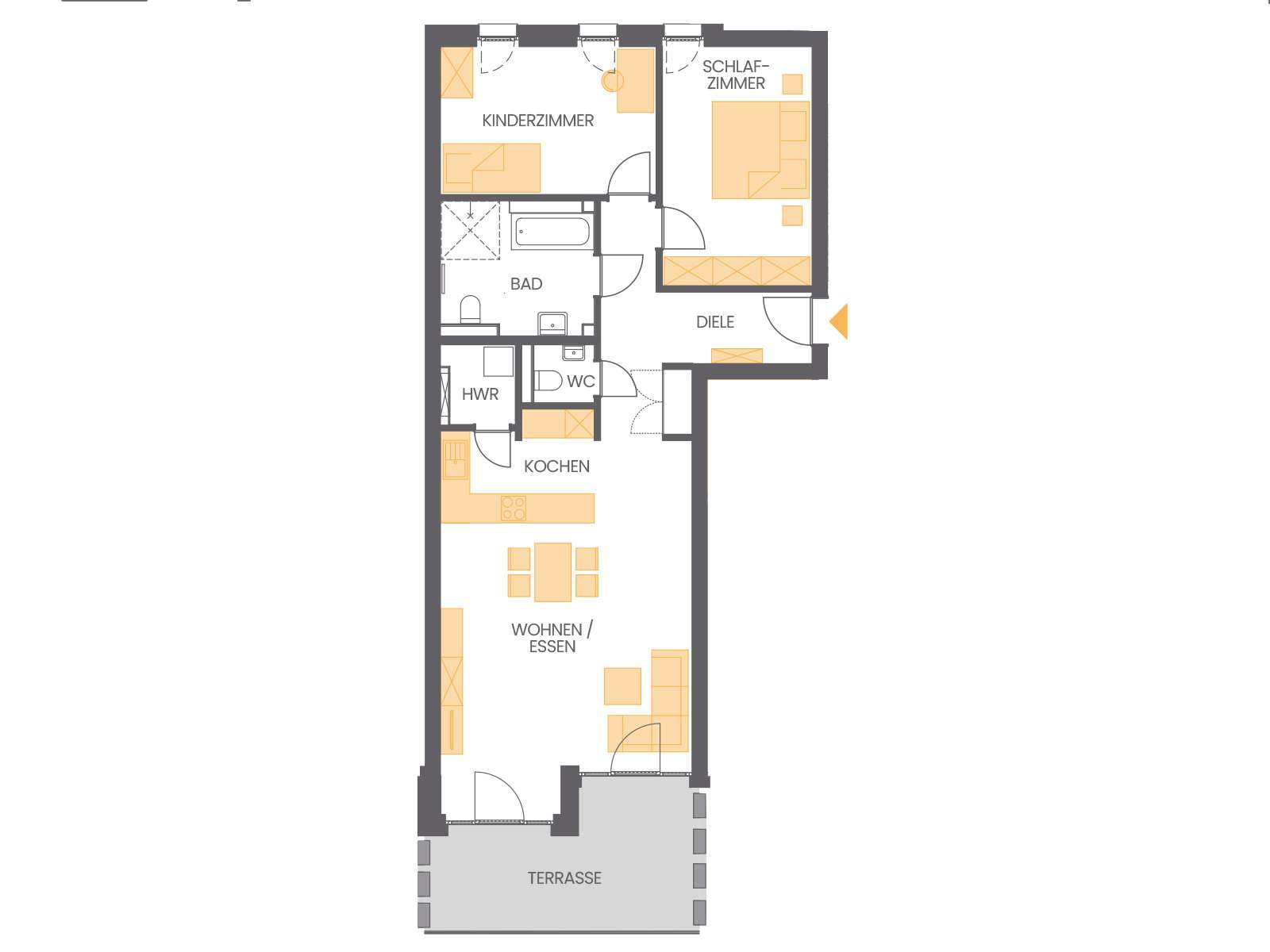Thumbnail-Wohnung zum Mieten in Arnsberg 1.080,00 € 101 m²