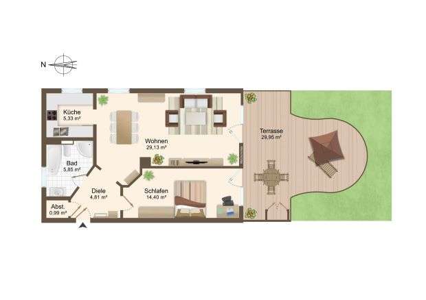 Thumbnail-Wohnung zum Kaufen in München 448.500,00 € 71.7 m²