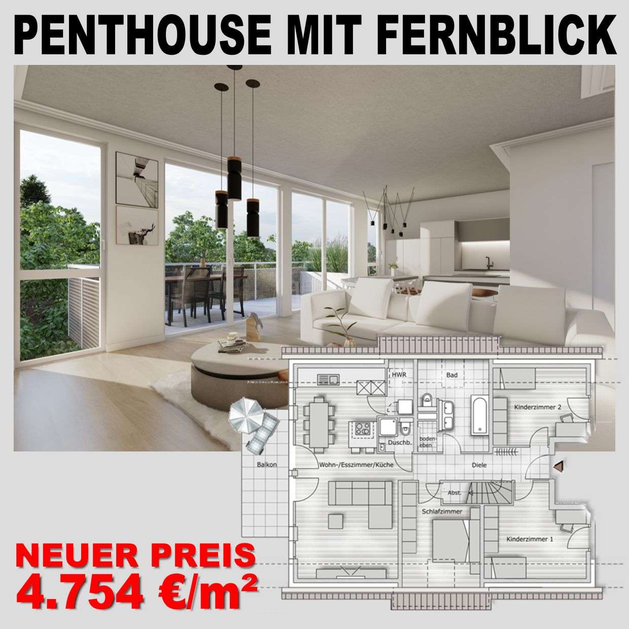 Thumbnail-Wohnung zum Kaufen in Mannheim 661.900,00 € 134 m²