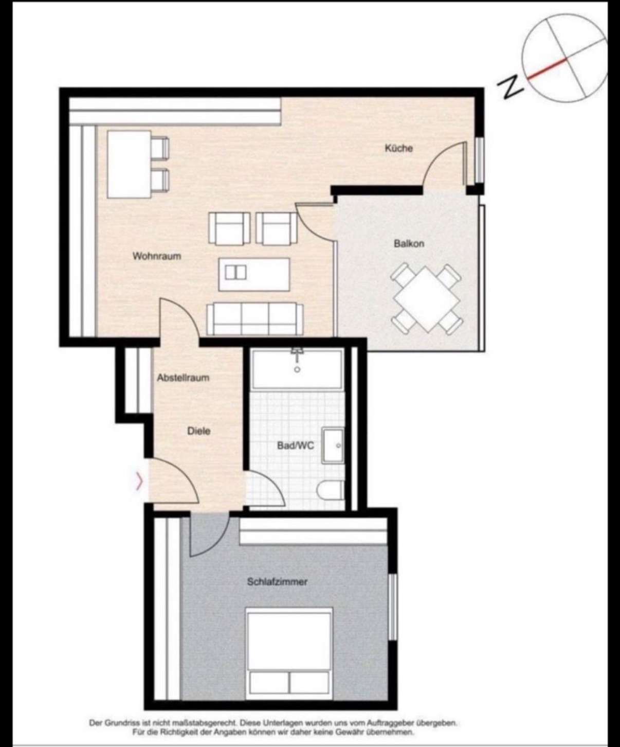 Thumbnail-Wohnung zum Mieten in Augsburg 1.020,00 € 57 m²