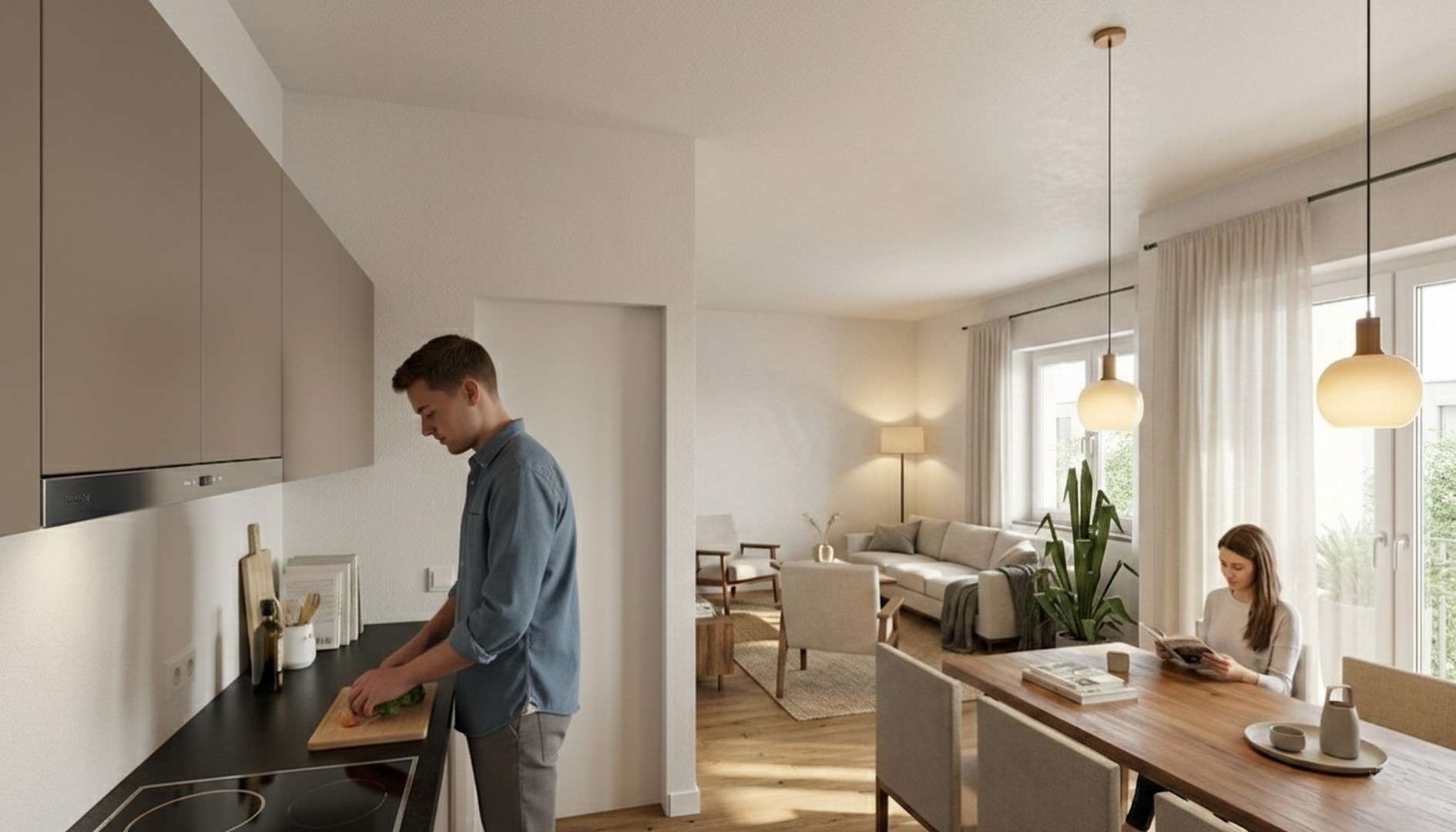 Thumbnail-Wohnung zum Mieten in Bernau bei Berlin 1.100,00 € 59.4 m²