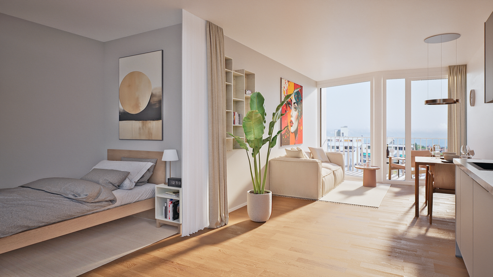 Thumbnail-Wohnung zum Kaufen in Konstanz 256.800,00 € 33.8 m²