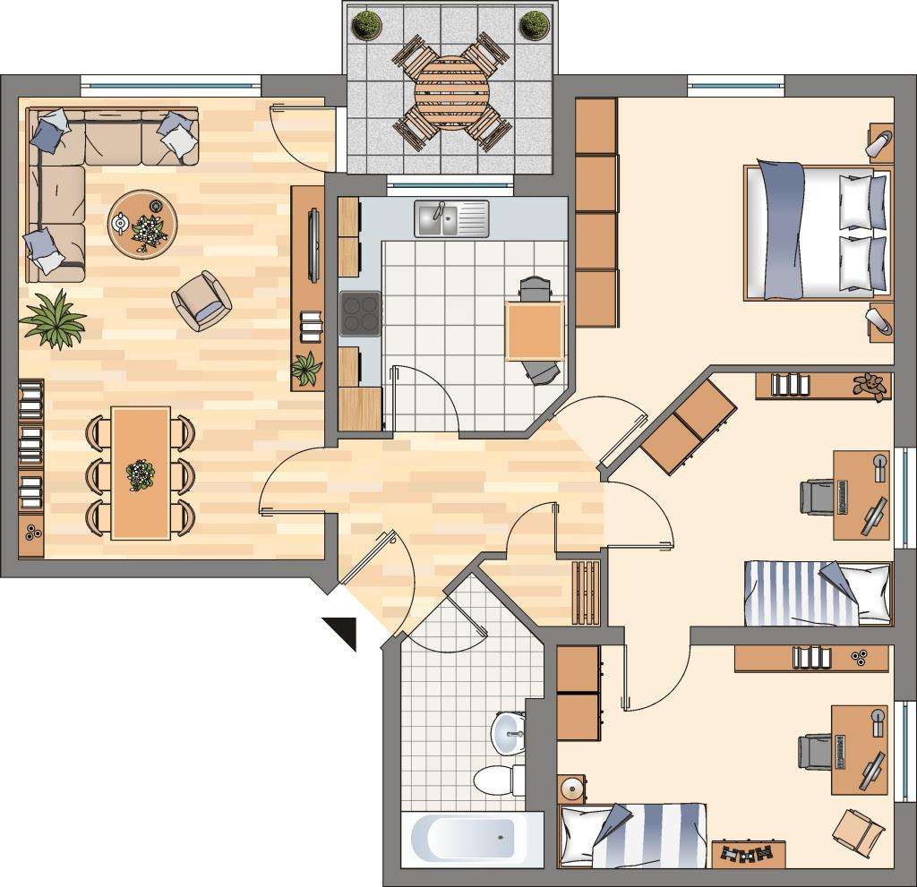 Thumbnail-Wohnung zum Mieten in Dortmund 881,00 € 93.35 m²