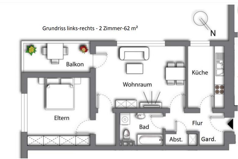Thumbnail-Wohnung zum Kaufen in Meinerzhagen 119.000,00 € 62 m²