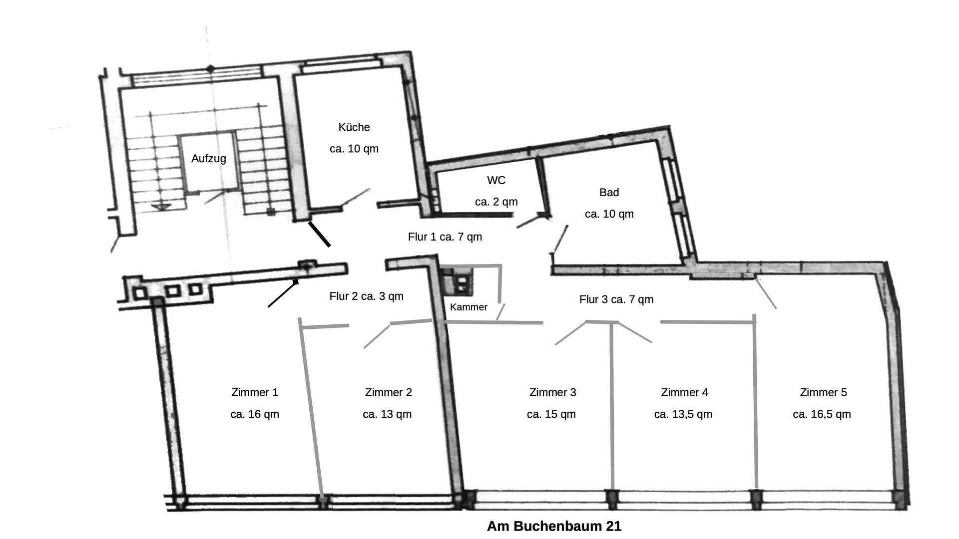 Thumbnail-Wohnung zum Mieten in Duisburg 900,00 € 114 m²
