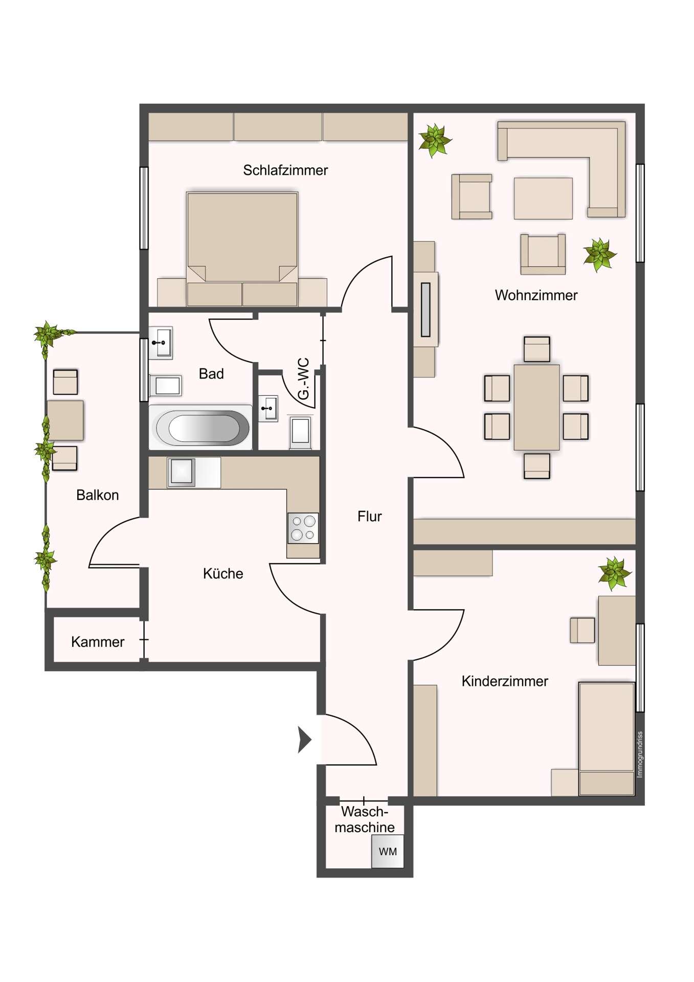 Thumbnail-Wohnung zum Mieten in Dortmund 1.050,00 € 110 m²