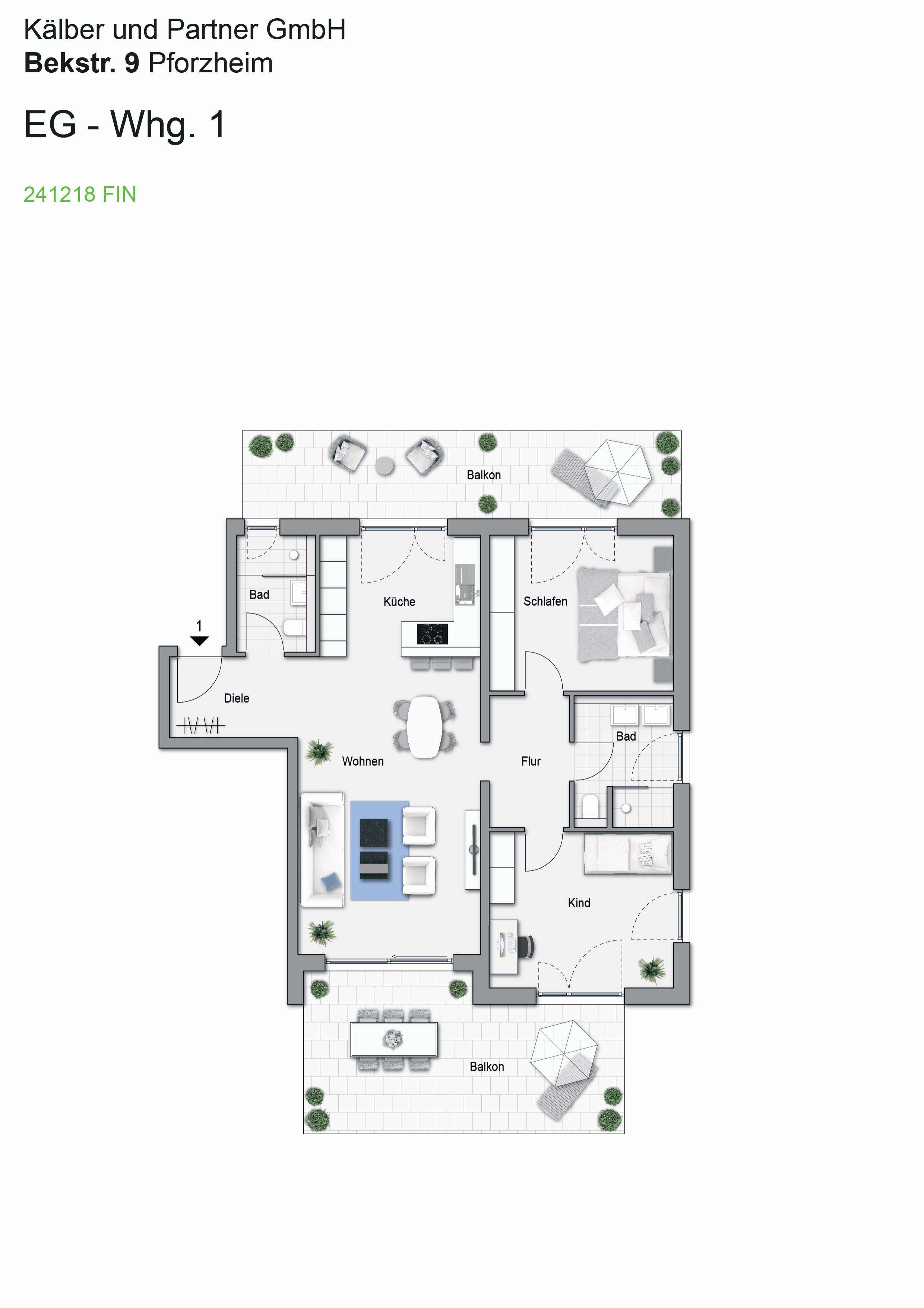 Thumbnail-Wohnung zum Mieten in Pforzheim 1.350,00 € 107.45 m²