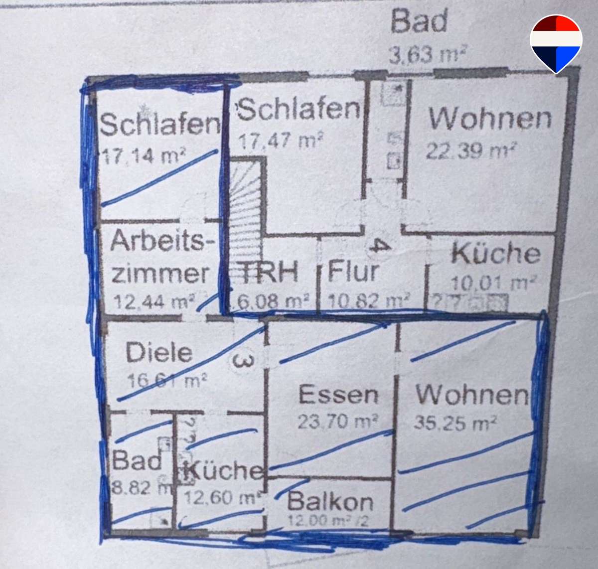 Thumbnail-Wohnung zum Mieten in Herford 1.100,00 € 150 m²