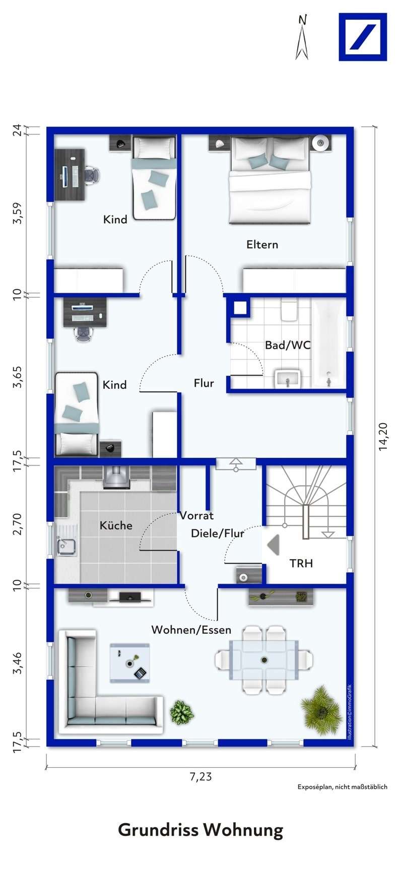 Thumbnail-Wohnung zum Kaufen in Heilbronn 215.000,00 € 79 m²
