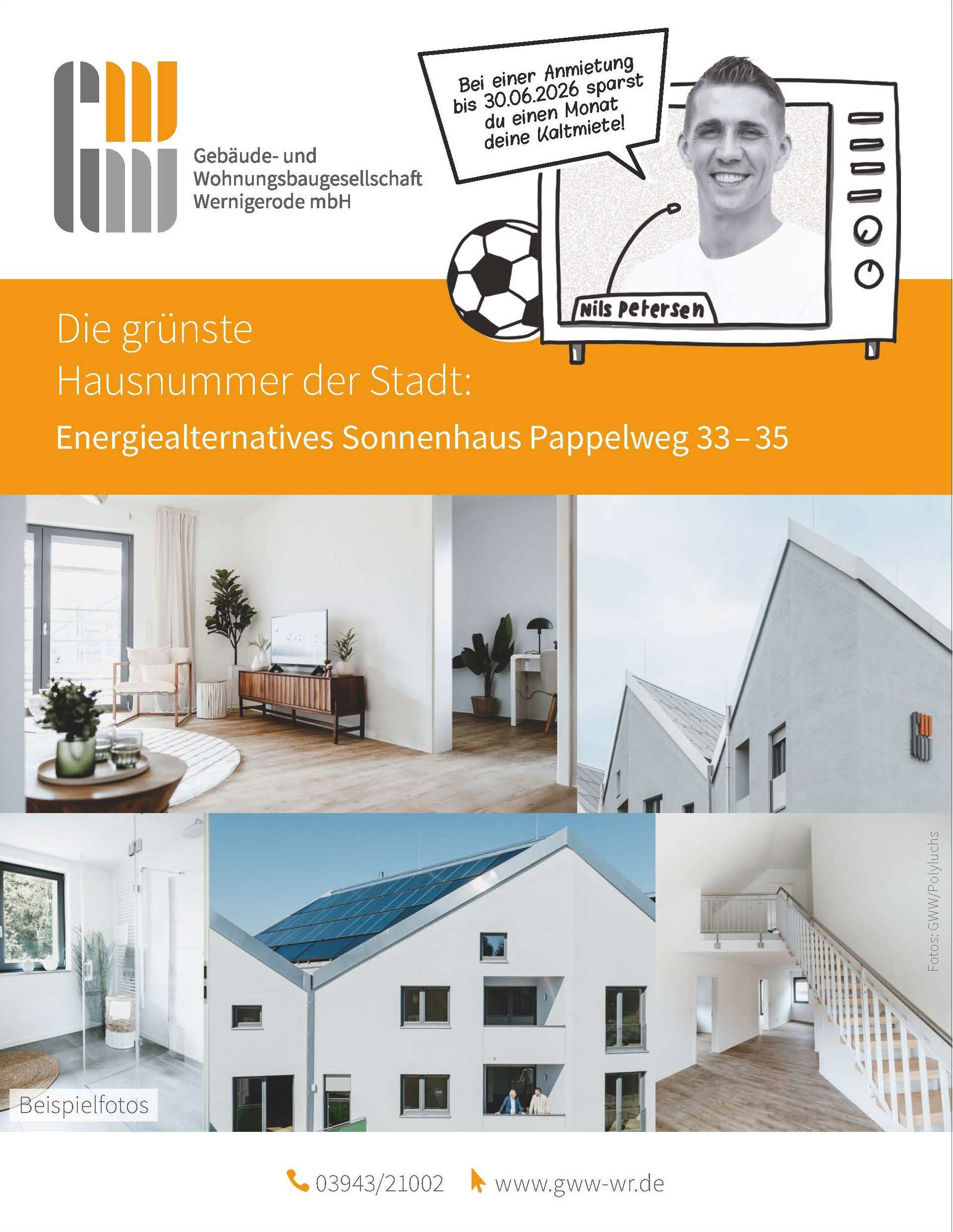 Thumbnail-Wohnung zum Mieten in Wernigerode 1.267,38 € 101.39 m²