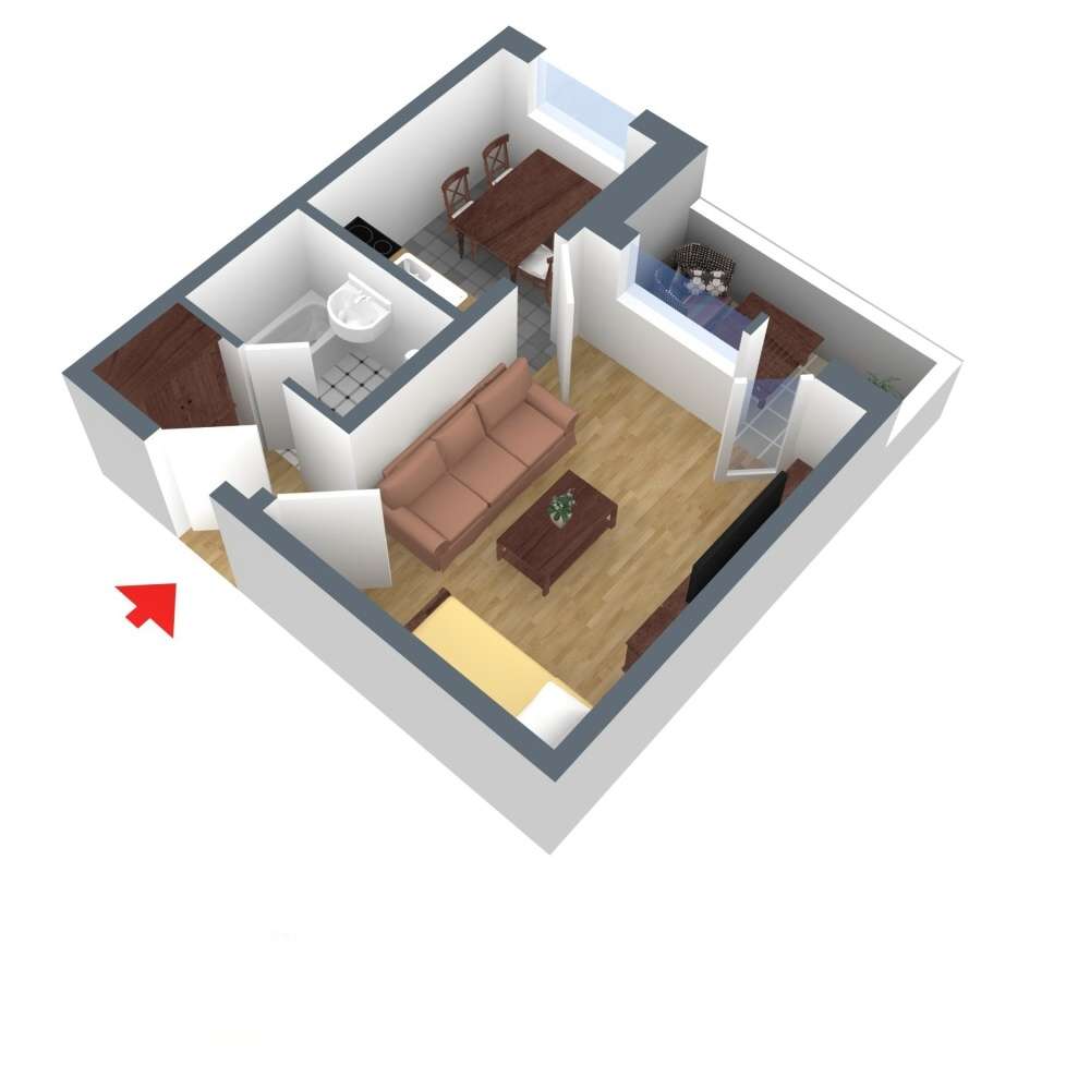 Thumbnail-Wohnung zum Mieten in Zeitz 195,00 € 31 m²