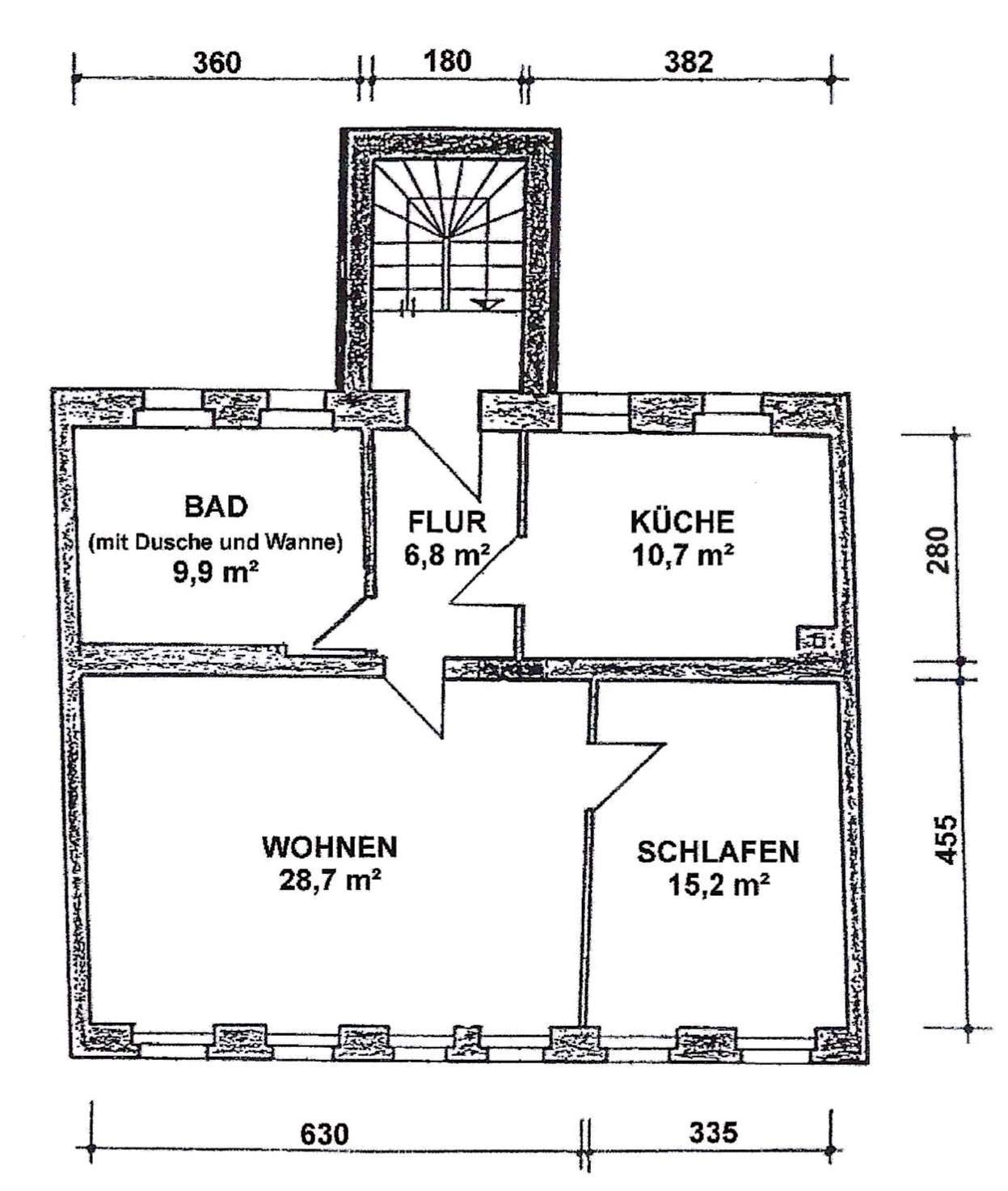 Thumbnail-Wohnung zum Mieten in Torgau 490,00 € 71 m²