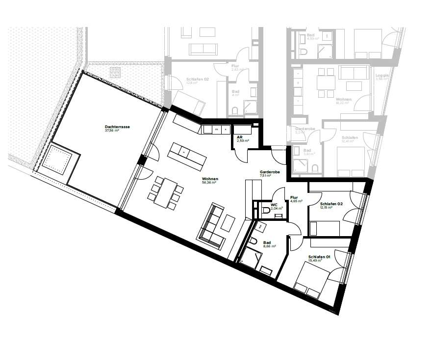 Thumbnail-Wohnung zum Mieten in München 3.750,00 € 125.17 m²