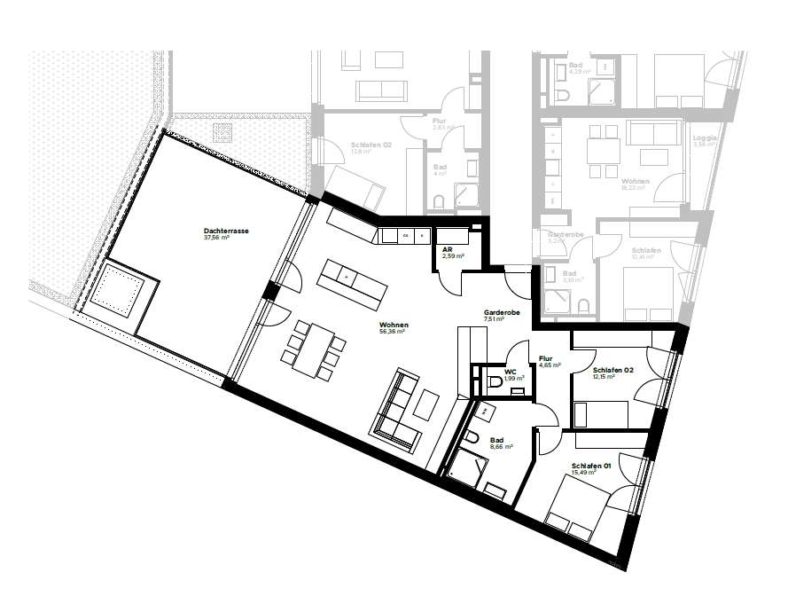 Thumbnail-Wohnung zum Mieten in München 3.840,00 € 128.17 m²