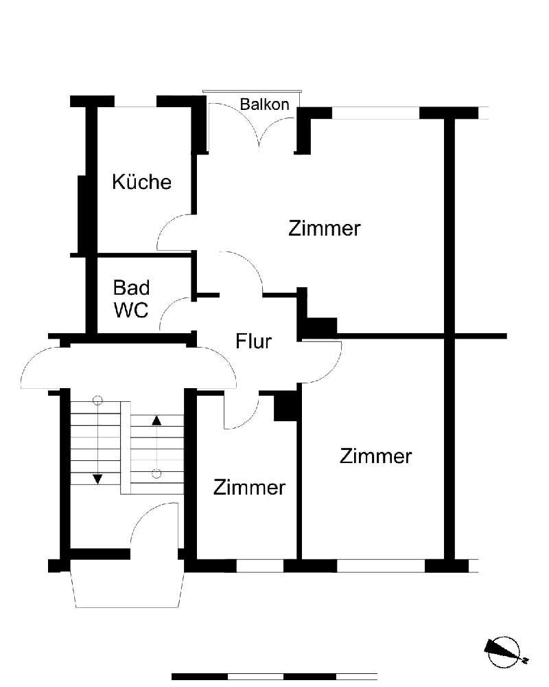Thumbnail-Wohnung zum Mieten in Bremerhaven 317,00 € 54.81 m²