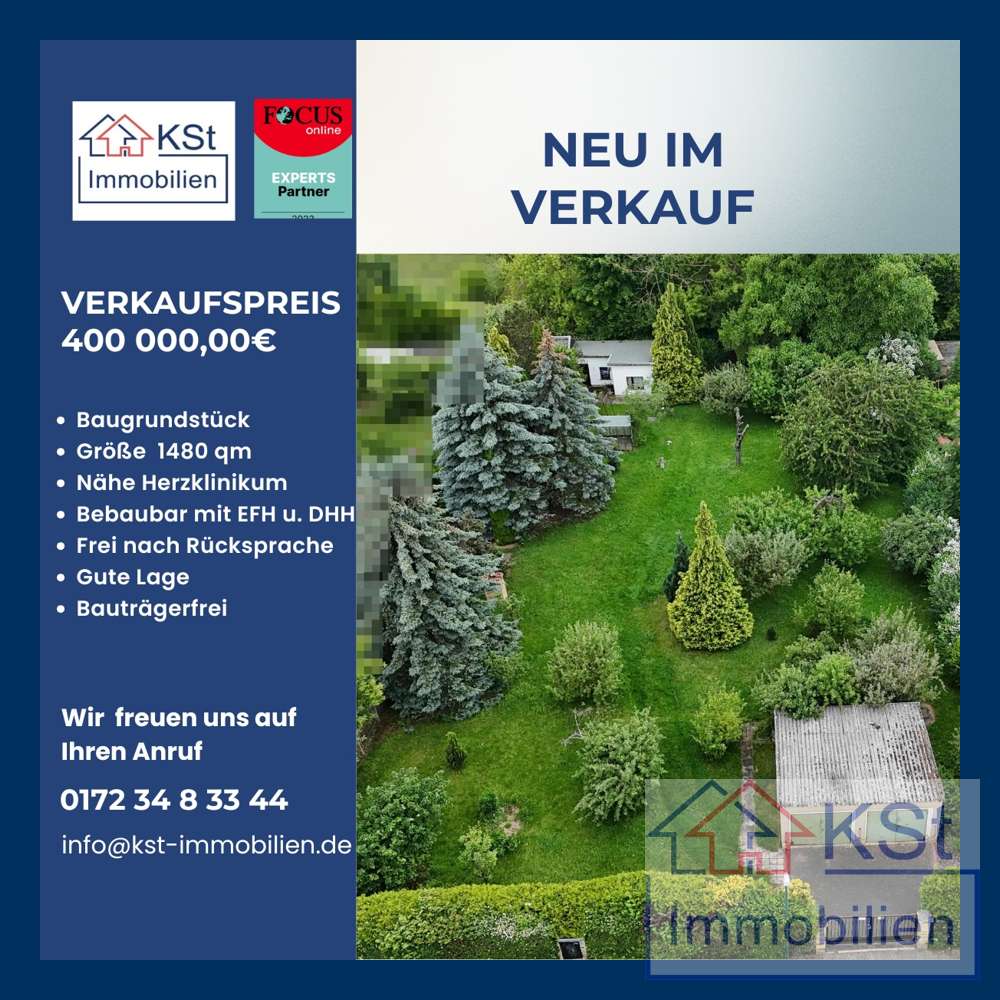 Thumbnail-Grundstück zu verkaufen in Leipzig Probstheida 400.000,00 € 1480 m²