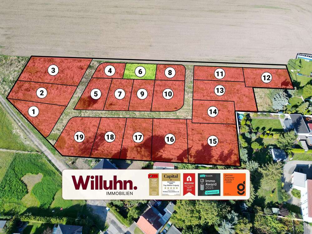 Thumbnail-Grundstück zu verkaufen in Krostitz 112.800,00 € 470 m²